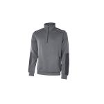 Felpa a mezza zip felpata U POWER CUSHY GREY METEORITE (M)