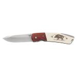 COLTELLO TASCA INOX 19CM MANICO LEGNO/PLASTICA AUSONIA #26546