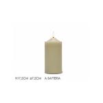 CANDELA AVORIO CON LUCE LED H 17,5 CM A BATTERIA