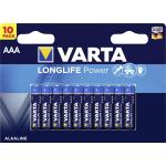 Blister 10 Pile AAA MiniStilo Alkaline 1,5V VARTA LongLife Power