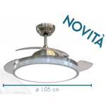 Ventilatore da parete, Wall Turbine, 70cm, alte prestazioni, nero e acciaio  zincato, Lba Home.