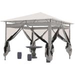 GAZEBO VETTE MOD. MOSQUITO C/ZANZARIERE LATERALI 3X3 BIANCO