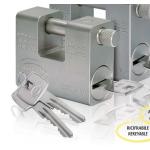CORBIN GRIZZLY LUCCHETTO MONOBLOCCO IN ACCIAIO CEMENTATO 69X30X60 MM