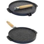 Bistecchiera alluminio antiaderente 24cm MARCHIGIANA 1 OMAC #625