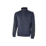 Felpa a mezza zip felpata U POWER CUSHY BLUE (L)