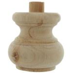 PIEDE LEGNO GREZZO ART.53008 MM. 80X75