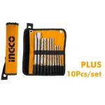 SET 10PZ PUNTE E SCALPELLI SDS PLUS INGCO AKD2101