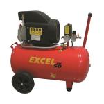 Compressore 50 lt lubrificato max 2Hp doppio manometro EXCEL FL50