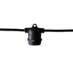 CATENARIA NERA BRINDISI 10 METRI C/10 PORTALAMPADE E27 
