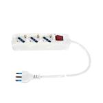 Multipresa 3 posti bipasso/schuko con interruttore ECOVA 30101N