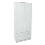 ARMADIO 2A+2C BIANCO FRASSINO CM 80X52X190H