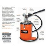 Ingrassatore A Leva Con Fusto 6KG 4.000 PSI - 275 BAR GROZ VGP-6