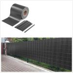 FASCIA BALCONE FRANGIVISTA PVC ANTRACITE H. CM 19X35 MT