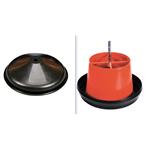Mangiatoia per polli a tramoggia con coperchio Novital Kg 10