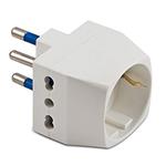 Adattatore triplo con presa Schuko 16 A - Master
