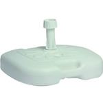 Base per ombrellone in pvc cm 45x45 tubo Ø 38 mm bianca