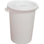 Bidone multiuso in plastica alimentare con coperchio lt 75 Plastime