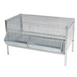 Gabbia per pulcini pieghevole cm 100x50x60h 604734