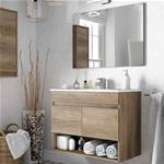 KIT MOBILE BAGNO DAKOTA 2A CM.80X45X64H ROVERE NORDIK
