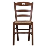 Sedia da cucina in legno mod Loris noce scuro