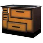 Cucina a legna modello Alfa colore cappuiccino 6,5 Kw