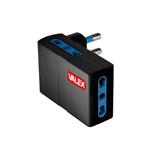 Adattatore triplo piatto spina 16A prese bipasso Valex 1140035