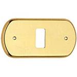 Coprinterruttore Cottali Classic ottone lucido 1 posto 
