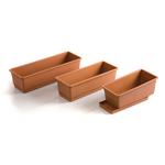 Fioriera Capri rettangolare con riserva cm 50x19