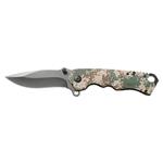 Coltello mimetico lama in acciaio inox manico in alluminio Cm.19 Ausonia Art.26291