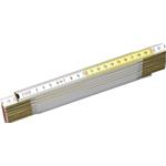 Doppio Metro Bianco-Giallo in Faggio 2mt - STANLEY 0-35-458