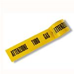 NASTRO SEGNALETICO Giallo  "Attenzione Tubo Gas" - 200 metri