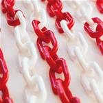 CATENA PLASTICA BIANCO/ROSSO GR.6 ML.25