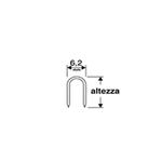 PUNTI a U per puntatrici chiodatrici 6,2XH12mm (500 pz)  VALEX - 1455510