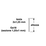 Chiodi per Chiodatrice pneumatica H12mm 1000 pz  VALEX  (1455570/1455611)