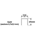 Punti per puntatrice manuale 12.8xH6 mm VALEX (1000 pz)