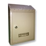 Cassetta Postale in Lamiera Verniciata AVORIO "POPULAR" 21x7xh30 cm - VILLA ITALIA - 048017