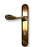 MANIGLIA CON PLACCA - mod. "ALICE" Bronzoro - art 1115