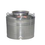 FUSTO contenitore per alimenti inox SANSONE  25 kg predisposto rubinetto