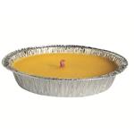 Candela alla citronella ANTIVENTO con ciotola d'alluminio (Ø 14cm)