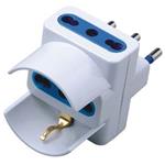 ADATTATORE, SPINA 16A 2 PRESE 10/16A bipasso+1 bipasso/Schuko