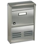 CASSETTA POSTALE "DUBLO EVO" 37,5x26x12 cm INOX - ALUBOX