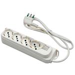 MULTIPRESA 4 Biprese/Schuko con Interruttore 