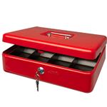 CASSETTA PORTAVALORI "SECUR" ROSSA 30x24xh7 cm - METALPLUS - 2153/4B