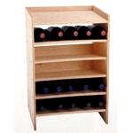 Cantinetta aperta 5 vani  in betulla Naturale 45x33xh63 cm