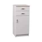 Mobile basso Arredo Bagno Rigo 1 anta 2 cassetti  bianco lucido