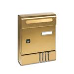 Cassetta postale in alluminio anodizzato bronzo ALUBOX Serie Esse 