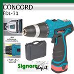 CONCORD FDL-30 TRAPANO A BATTERIA 10,8V/1,3AH + VALIGETTA