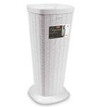 Portaombrelli in resina effetto rattan Elegance bianco Stefanplast (Made in Italy)