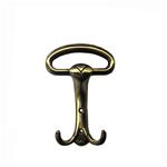 Appendiabito due ganci e un pomolo oro anticato satinato Gamet MG22138
