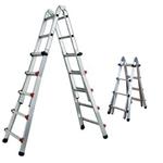 Scala telescopica in alluminio 4+4 gradini STEP UP Modello Piuma